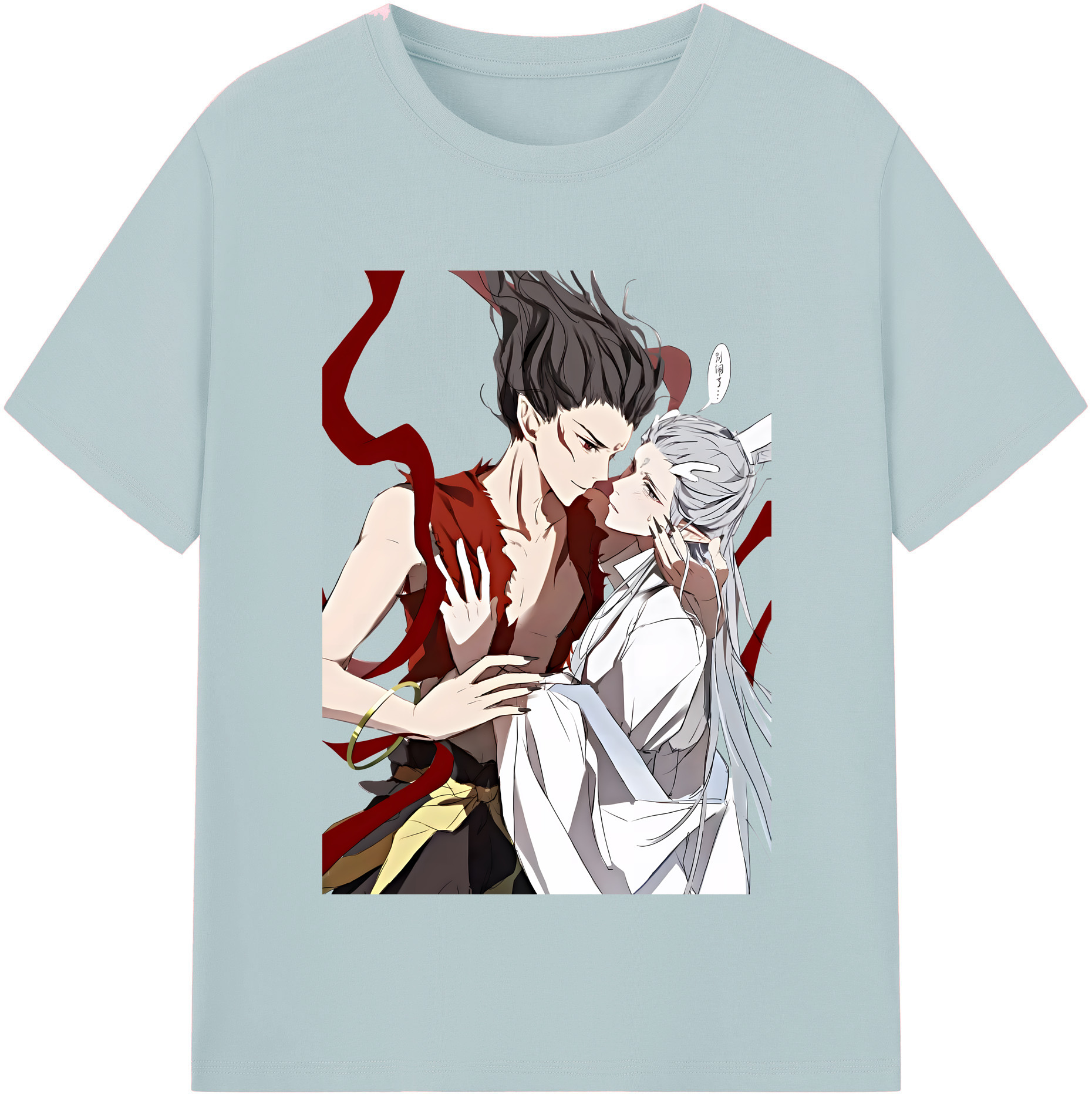 （画像用） Ne Zha 2 ナタ 魔童の大暴れ 綿100％半袖Tシャツ（フロントプリント）
